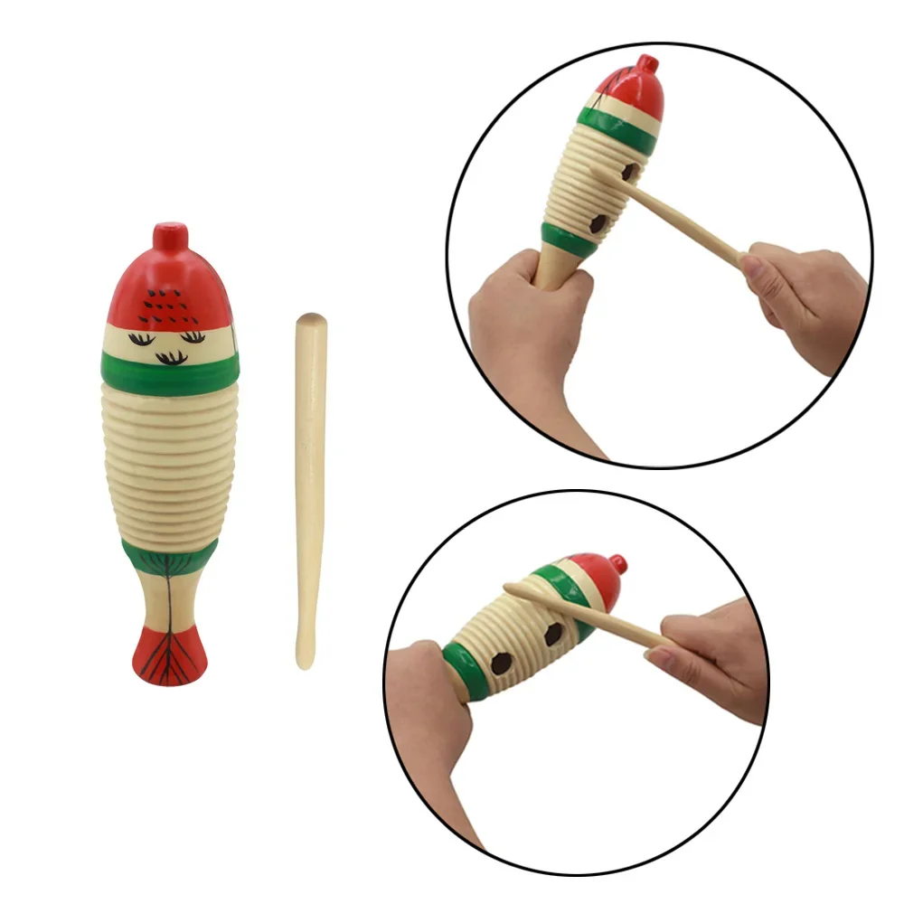 Musical Instrument For Toddlers - Деревянная музыкальная игрушка-рыбка Орф, ударный инструмент,