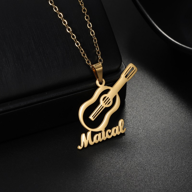 Musical Instrument Name - Новое персонализированное ожерелье с подвеской в