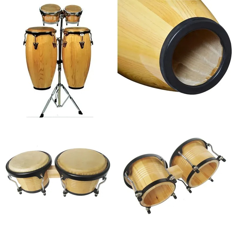 Bongo Drum Set - Набор конга-барабанов 10-11 дюймов с бонго-барабанами