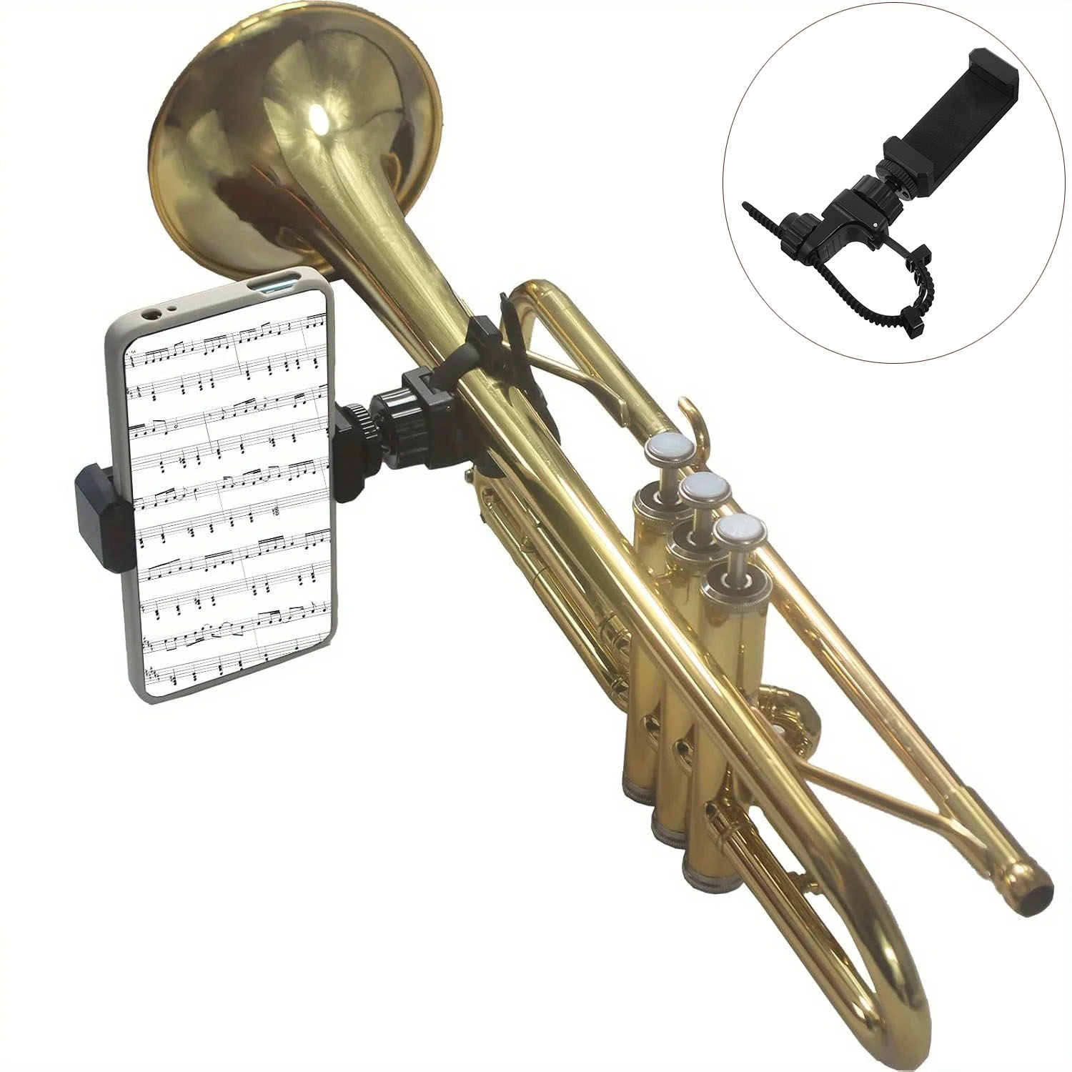 Musical Instrument Trumpet - Металлическая музыкальная подставка-держатель для телефона (для