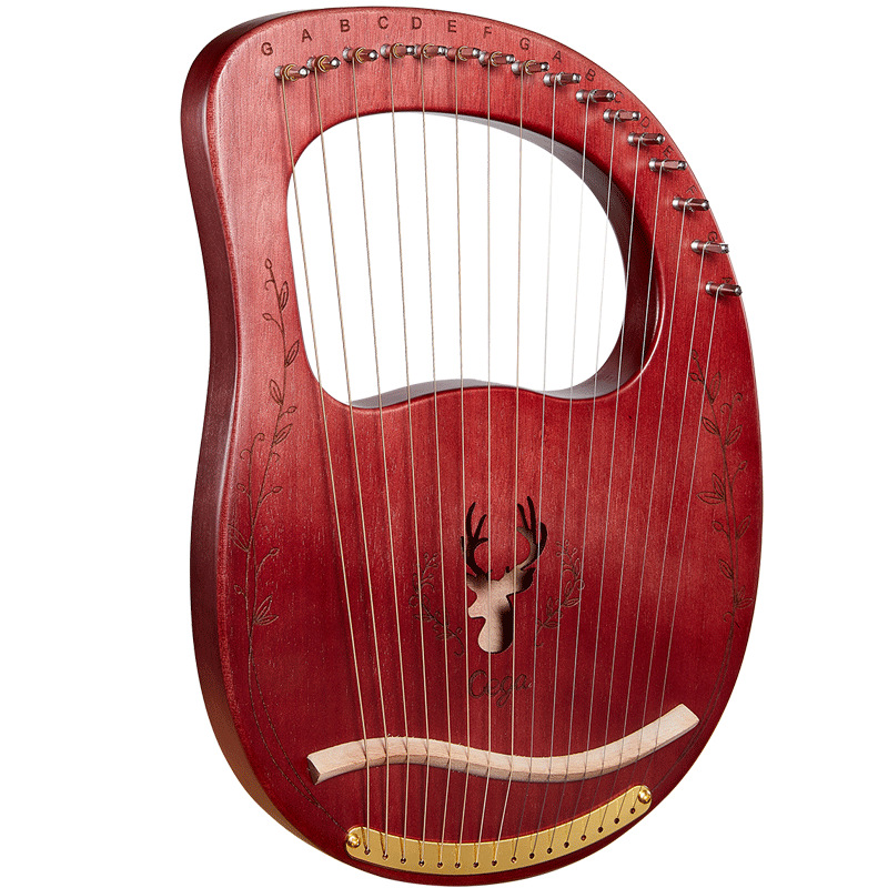 Musical Instrument Harp - 16-струнная лира-арфа из красного дерева, струнный