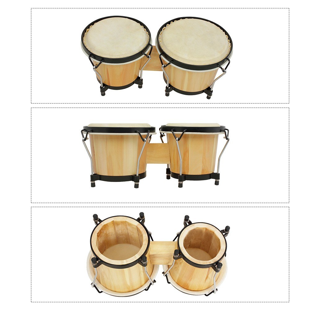 Деревянный набор бонго 5,5 и 6 – обзор и цена Bongo Drum Set