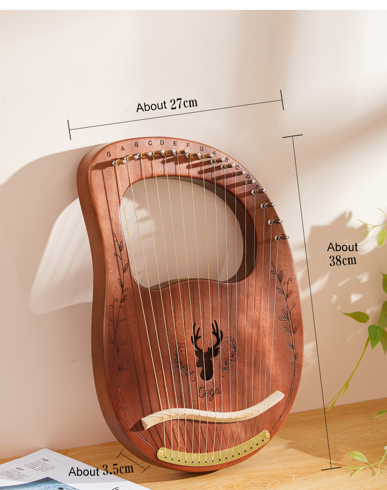 16-струнная лира-арфа из красн – обзор и цена Musical Instrument Harp
